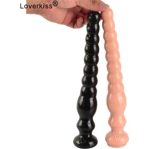 Loverkiss Buttplugs Anal Beads Super Long & Large Anal Plug Big Dildo Dilatador Anal Butt Beads Sex Toys for Woman Men Gay