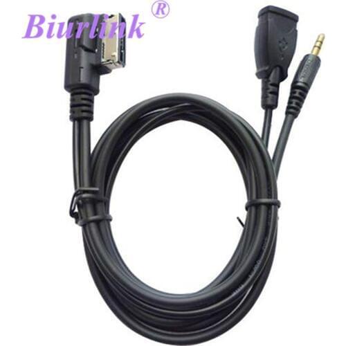 Media-IN Port Ami to AUX USB Cable Adapter for Audi A3 A4 A6 A8 Q3 Q5 Q7
