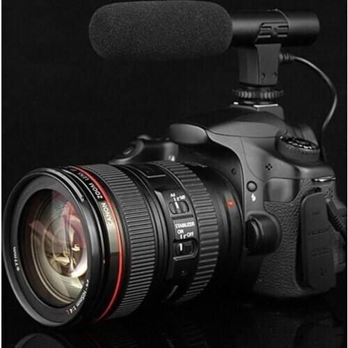 MIC-01 SLR Camera Microphone Video Camera Stereo Recording Mic for DV Digital Camera Camcorder professional microfono