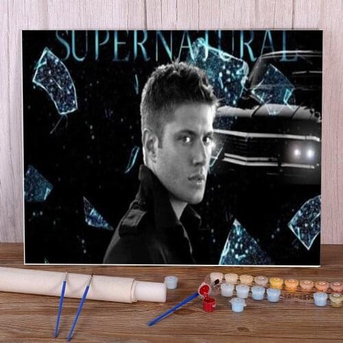 Supernatural Painting By Numbers Complete Kit Oil Paints 40*50 Oil Painting Loft Wall Picture For Wholesale