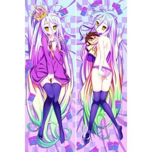 No game no life Hot Japanese Anime Hugging Pillow Cover Case Pillowcases Decorative Pillows Double-Sided 2Way 2WT 50X160CM