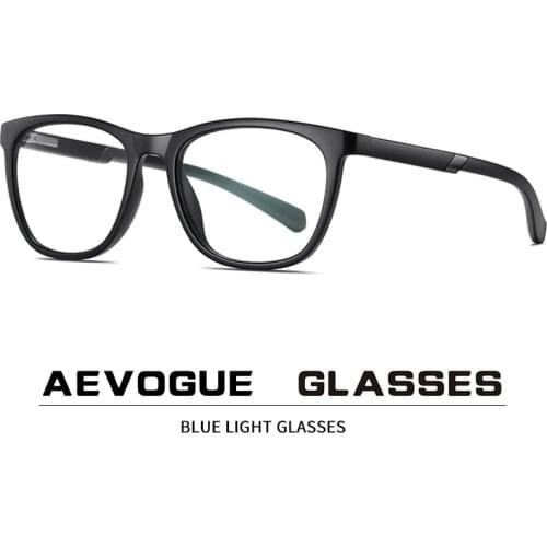 AEVOGUE New Anti-Blue Glasses Unisex Computer Mirror TR90 Retro Glasses Frame Fashion Glasses AE0922