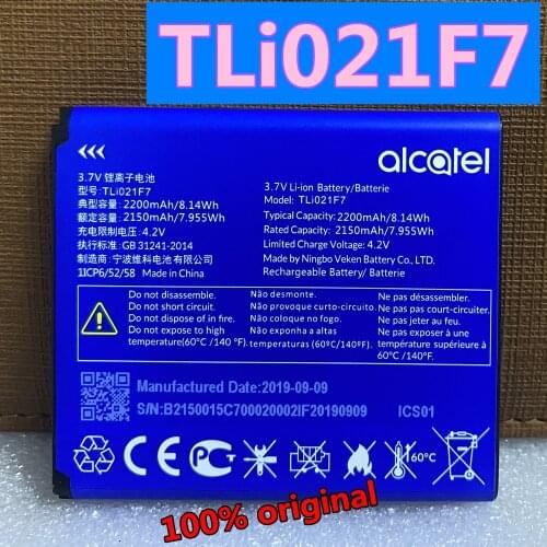 Original High Quality 2200mAh Alcatel TLi021F7 Battery