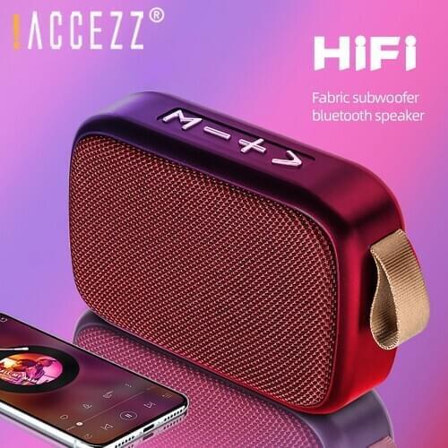 !ACCEZZ Portable Wireless Bluetooth Speaker HiFi Stereo Surround Column Support FM Radio Aux U Disk TF Cards Outdoor Loudspeaker