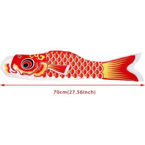 70cm Koi Nobori Carp Wind Socks Koinobori Colorful Fish Flag Hanging Wall Decor
