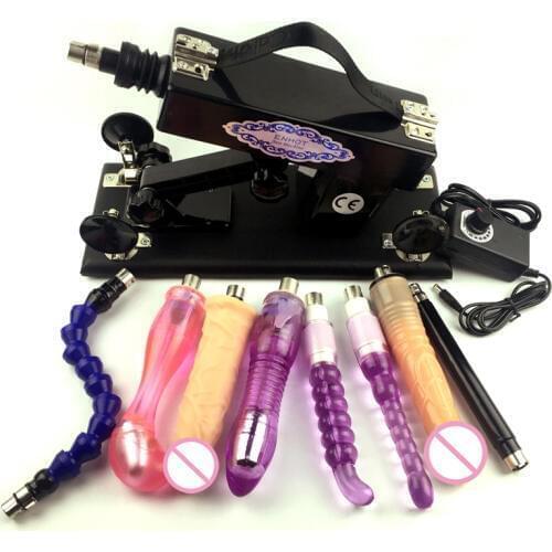 ENHOT sex machine for women With 6 free dildos sex toy AU,EU,USA,UK automatic retractable pumping machine sex products E-A5-004