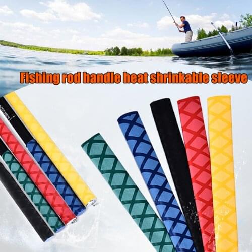 Heat Shrink Rod Wrap for Fishing Rod Bicycle Badminton Rackets Heat Shrink Sleeve Wrap Tubing Non Slip Waterproof Tool