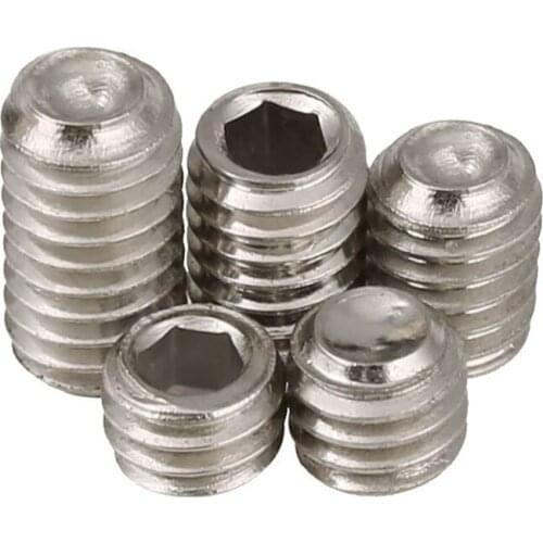 Grub Screws Nickel Plated Allen Socket Cup Point Screw M2.5 M3 M4