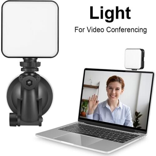 Video Conference Lighting Rotating Ball Head Fill Light Brightness Adjustable Portable Laptop Lamp Mobile Phone Camera Light New