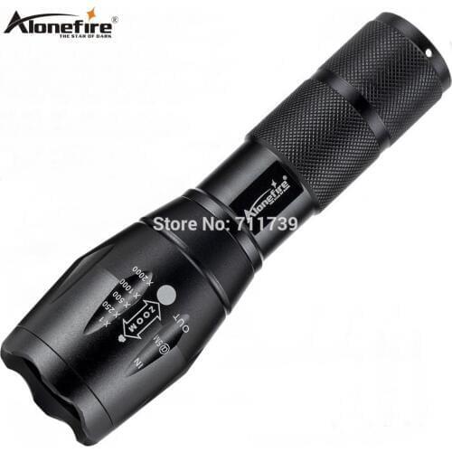 AloneFire E17 LED Flashlight High powe CREE XML T6 5000LM Waterproof Zoomable zaklamp Torch light for18650 Rechargeable Battery