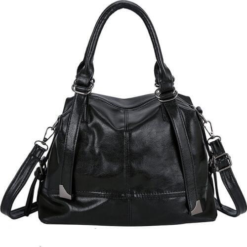 High quality PU womens handbags large capacity winter new womens Messenger bag adjustable shoulder strap shoulder bag discount