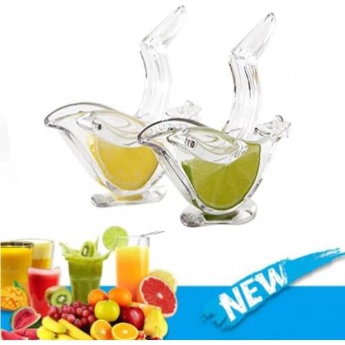 1pc Manual Juicers Transparent Acrylic Lemon Clip Plastic Handle Hand Pressure Juicer Lemon Squeezer Manual Food Processors