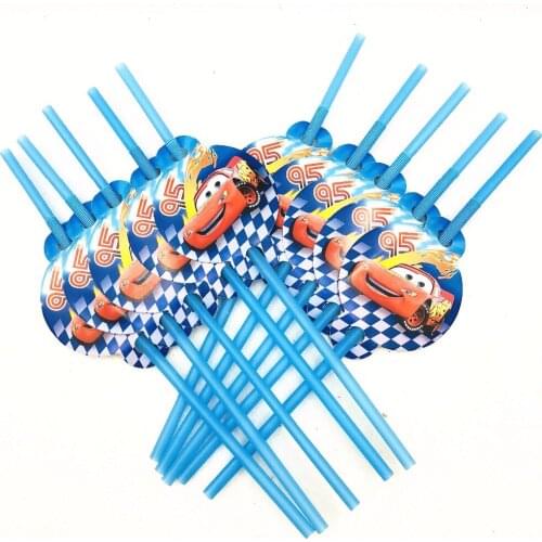 10pc Birthday Party Supplies Set Plastic Drinking Straw Baby Favor Shower KidsBirthday Party Decoration