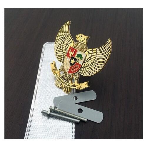 3D Metal Gold Three-dimensional Eagle Auto Emblem Badge Sticker Decal Car Accessories