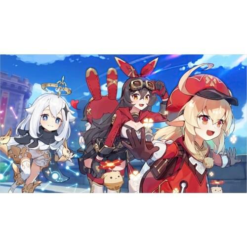 Diamond Painting 5D DIY Genshin Impact Anime Girl Embroidery Mosaic Full Cross Stitch Kits Wall Art Living Room Home Decor