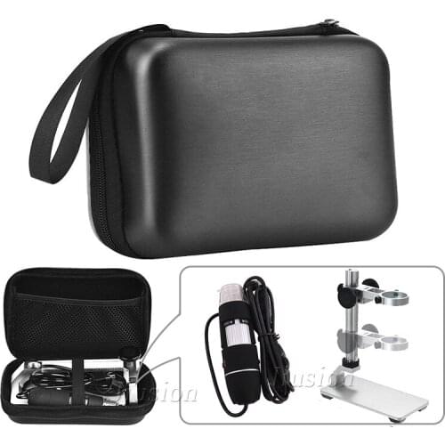 Big Hard Shell Storage Bag for Jiusion Digital Microscope & Aluminum Alloy Stand Accessories,Portable Waterproof Carrying Case