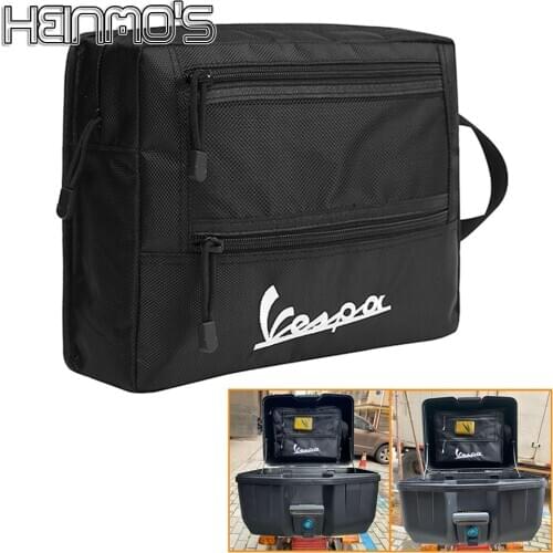 For Vespa GTS SPRINT LX LXV 50 125 150 250 300 300ie Motorcycle Rear Seat Box Trunk Bag Inside Storage Toolkit GTS300 Sprint150