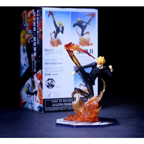 Anime One Piece 16cm Boxed One Piece Sanji PVC Action Figure Collection Model Toy