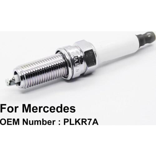 COWTOTAL Iridium Spark Plug PLKR7A for Mercedes Benz E Class E200 E260 E280 E300 ML300 ML350 S300 S350 Sprinter ( Pack of 4 )