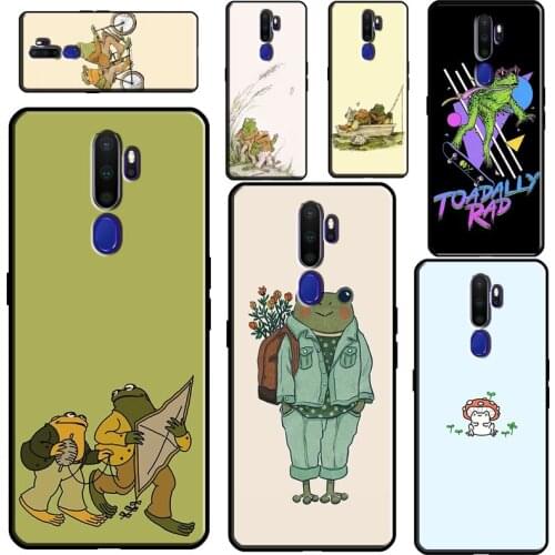 Kawaii Cute Frog For OPPO A31 A53 2020 A5 A9 A1K A15 A3S A5S A52 A72 A92 A83 A91 A93 Reno2 Z F5 F7 Case
