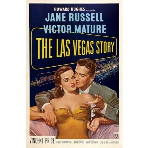The Las Vegas Story Classic Movie Old Romantic Film Retro Vintage Poster Canvas Painting DIY Wall Paper Home Decor Gift
