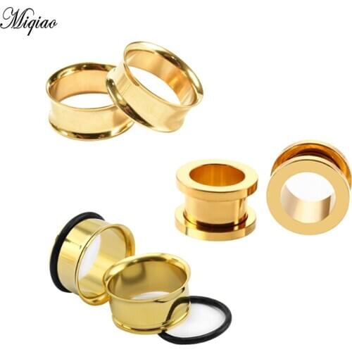 Miqiao 2pcs Hot Selling European and American Fashion Human Body Piercing Jewelry Stainless Steel Single Horn Ear Pinna