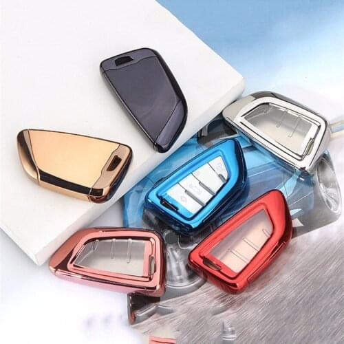 Fashion New Hard TPU Car Smart Key Case Full Cover For BMW X1 X3 X5 X6 Series1 2 5 7 F15 F16 E53 E70 E39 F10 F30 G30 Accessories