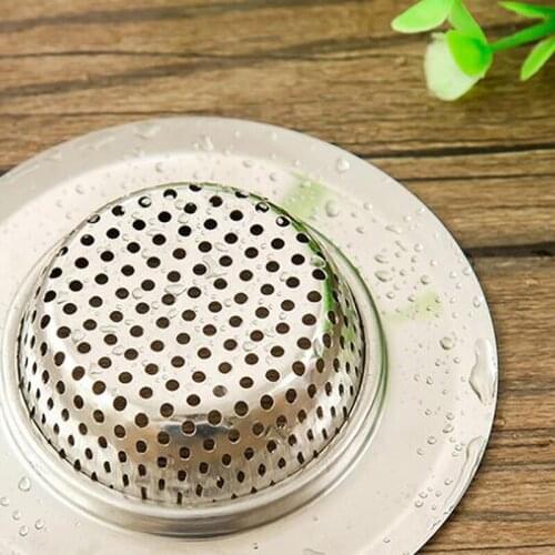 Floor Drain Kitchen Food Slag Filter Bathroom Mesh Stainless Steel Sink Filter Strainer Cleaner Hair Catcher Stopper Drain Plugs
