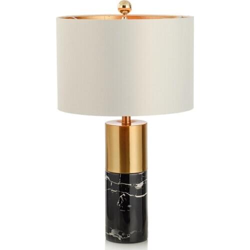 New Design Minimalist hotel led reading bedside table lamp iron Matte black table stand lamp home decor