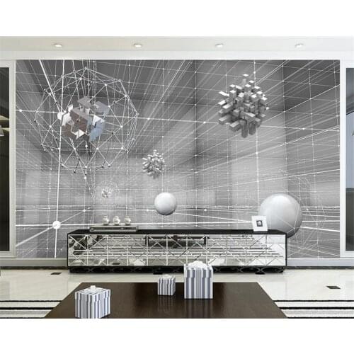 Beibehang Custom Wallpaper Living Room Bedroom Mural 3D Stereo Abstraction Space Nordic TV Backdrop Wall mural 3d wallpaper