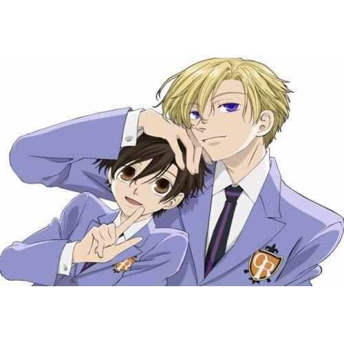 Ouran High School Host Club Poster Silk Fabric Wall Art Poster Print Painting Nature Decoration Pictures Modern Home Decor 1119