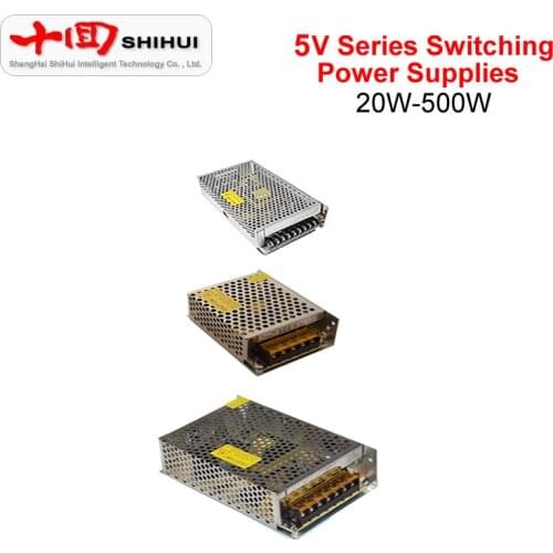 AC 110V 220V To DC 5V Switch Power Supply 20/25/35/50/60/75/120/150/200/250/350/400/500W for CNC Kits LEDLamp Industrial Control