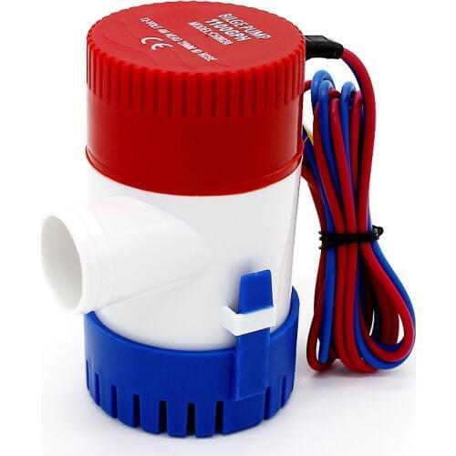 Submersible 1100GPH mini boat bilge pump 12v bilge pump 12 v 24v 10A kayak rule water electric dc 1100 gph volt manual marine