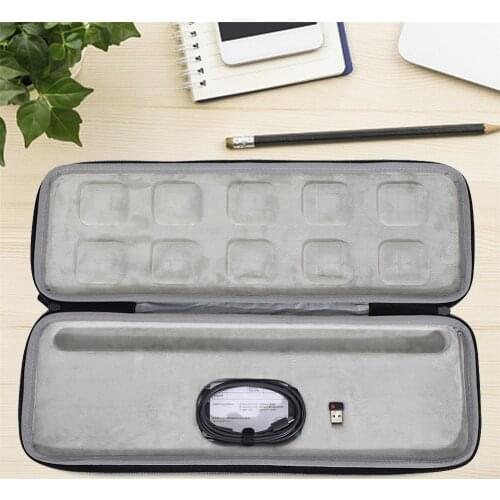 Protable EVA Hard Keyboard Storage Case Waterproof Hard Travel Case Portable Storage Bag For Logitech MX Keys Advanced Keyboard