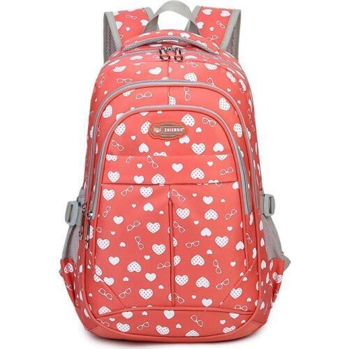 Mummy Diaper Bag Heart Printed Maternity Travel Backpack Nylon Large Capacity Outdoor Fashion Baby Nursing Nappy Bags MBG0163