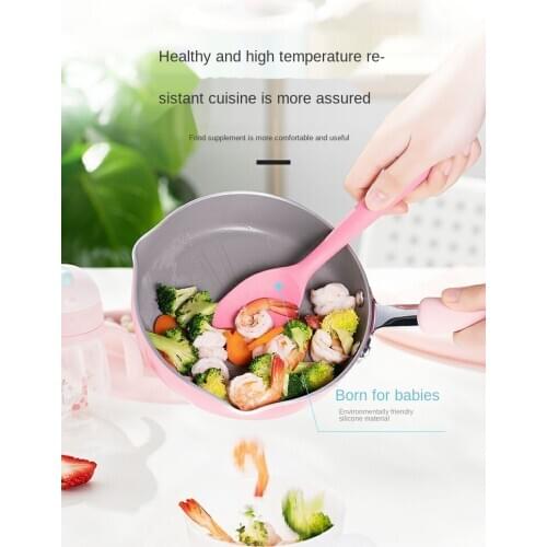 Supor Baby Food Supplement Silicone Shovel Childrens Tableware High Temperature Resistant Non-Stick Pan Spatula Protective