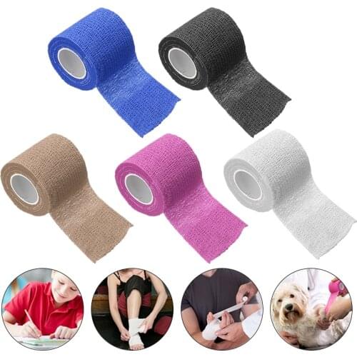 Outdoor Self Adhesive Elastic Bandage Kinesiology Tape First Aid Medical Health Care Treatment Gauze Tape for Knee Support