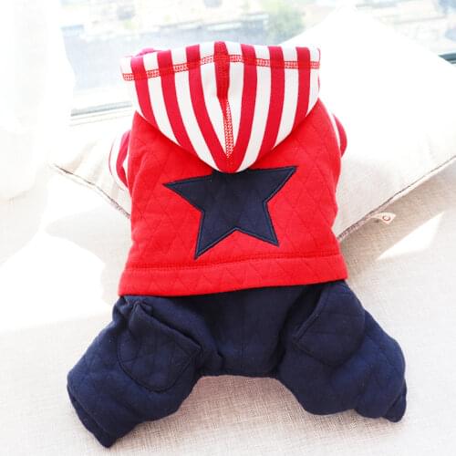 Thicken Warm Dog Clothing Winter Pet Coat Outfit Puppy Yorkshire Pomeranian Poodle Bichon Schnauzer Dog Clothes Jumpsuit Overall