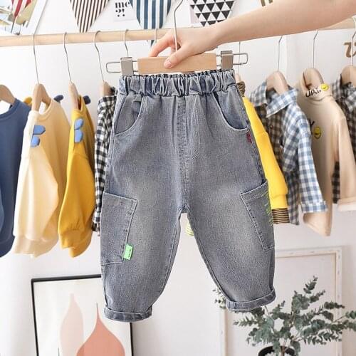 Spring Baby Boys Jeans Pants Teenagers Kids Clothes Casual Children Trousers Teenager Denim Boys Clothes