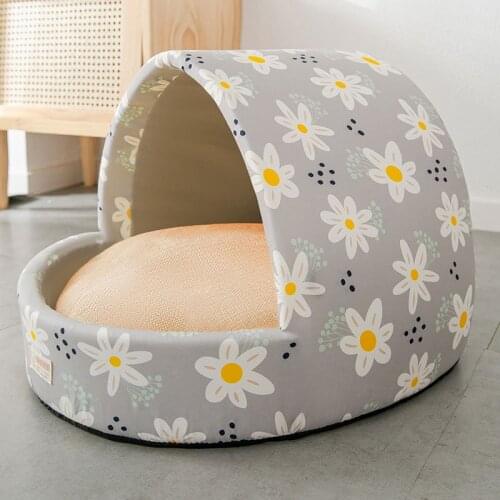 Four Seasons Cat Bed House Kennel Dog Bed Dog Rug Cat Bed Small Dog House Sofa Bed Cat House Puppy Bed Pet Bed Tent Cama Gatos