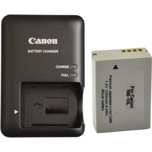 Canon CB-2LC Charger for Canon NB-10L Li-ion Battery compatible with Canon PowerShot G1 X, G3-X, G15, G16, SX40 HS, SX50 HS,SX60