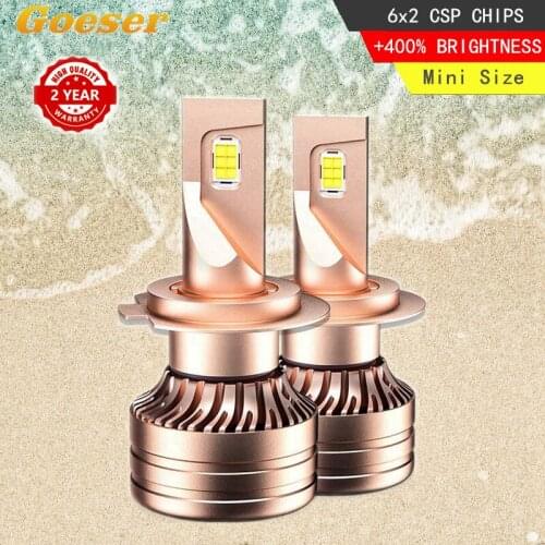 Car Head Light 9006 Led Bulb HB4 LED Canbus H1 H4 9012 Hir2 Bulbs 9005 Hb3 9005 Hb3 H11 12V 6000K CSP Turbo Canbus Mini Size