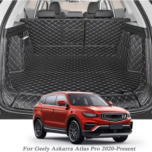 Car Styling PU Leather Rear Trunk Mat For Geely Azkarra Atlas Pro 2020-Present Car Boot Mat Carpet Tray Protector Auto Accessory