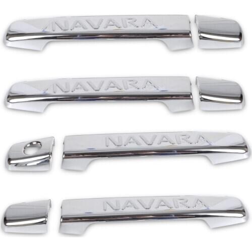 Free Drop Shiping For Nissan Navara Frontier D40 4 door 2005 2006 2007 2008 2009 New Chrome Side Door Handle Cover Trim