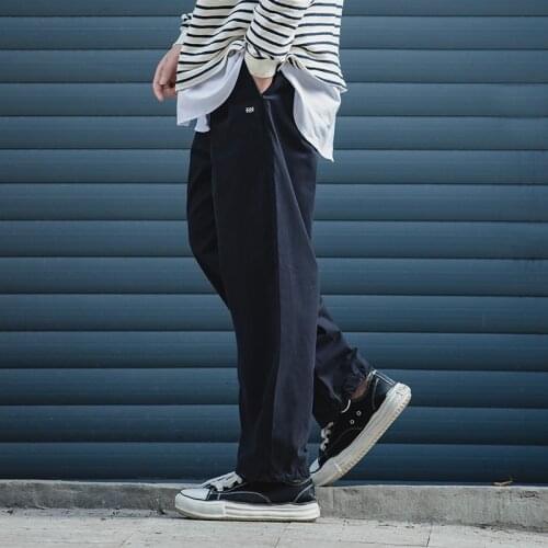Easy Cargo Pants For Men Loose Casual Pocket Rope Drawstring Pant Letter Overalls Vintage Man Clothing