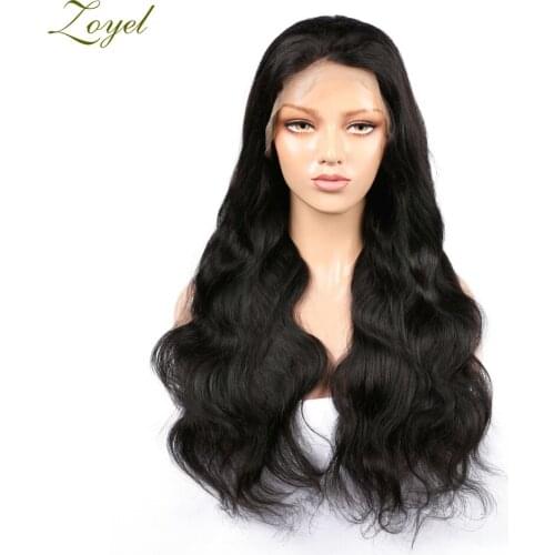 Long Body Wave Black Wig Synthetic Wigs for Black Women Glueless Long Heat Resistant Daily Wig Baby Hair Cosplay Hairs