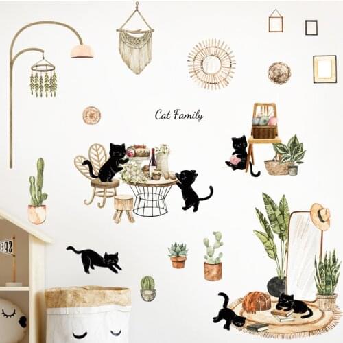 HOMEYAN Cat Wall Stickers