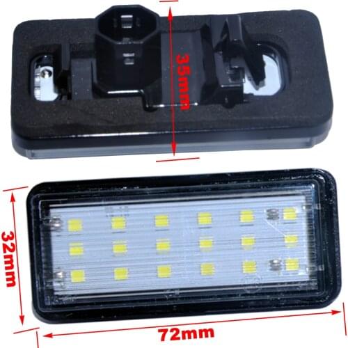 Error Free White Car LED Number License Plate Light Kit For Lexus LX470 GX470 Toyota Land Cruiser 120 Prado 120 Land Cruiser 200