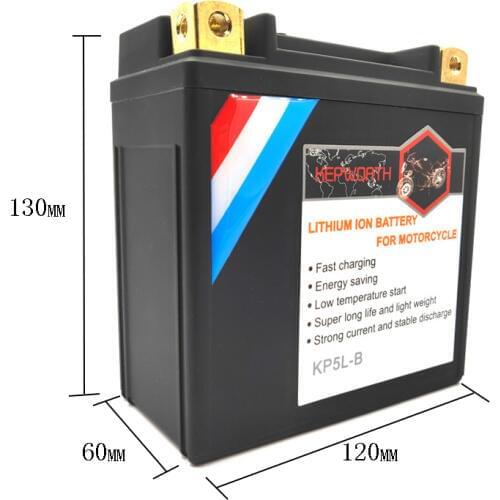 KP5L-B Lithium Motorcycle Starter Battery Built-in BMS 12V 5Ah CCA 180A LiFePO4 Scooter Battery For ATVs Jet Skis Snowmobiles