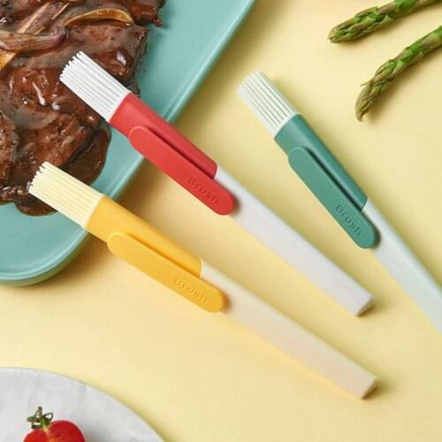 Barbecue Oil Brush Silicone Heat Resistant Pastry Baking Pancake Brush Portable BBQ Camping Food Tool Kitchen Cooking Supplies